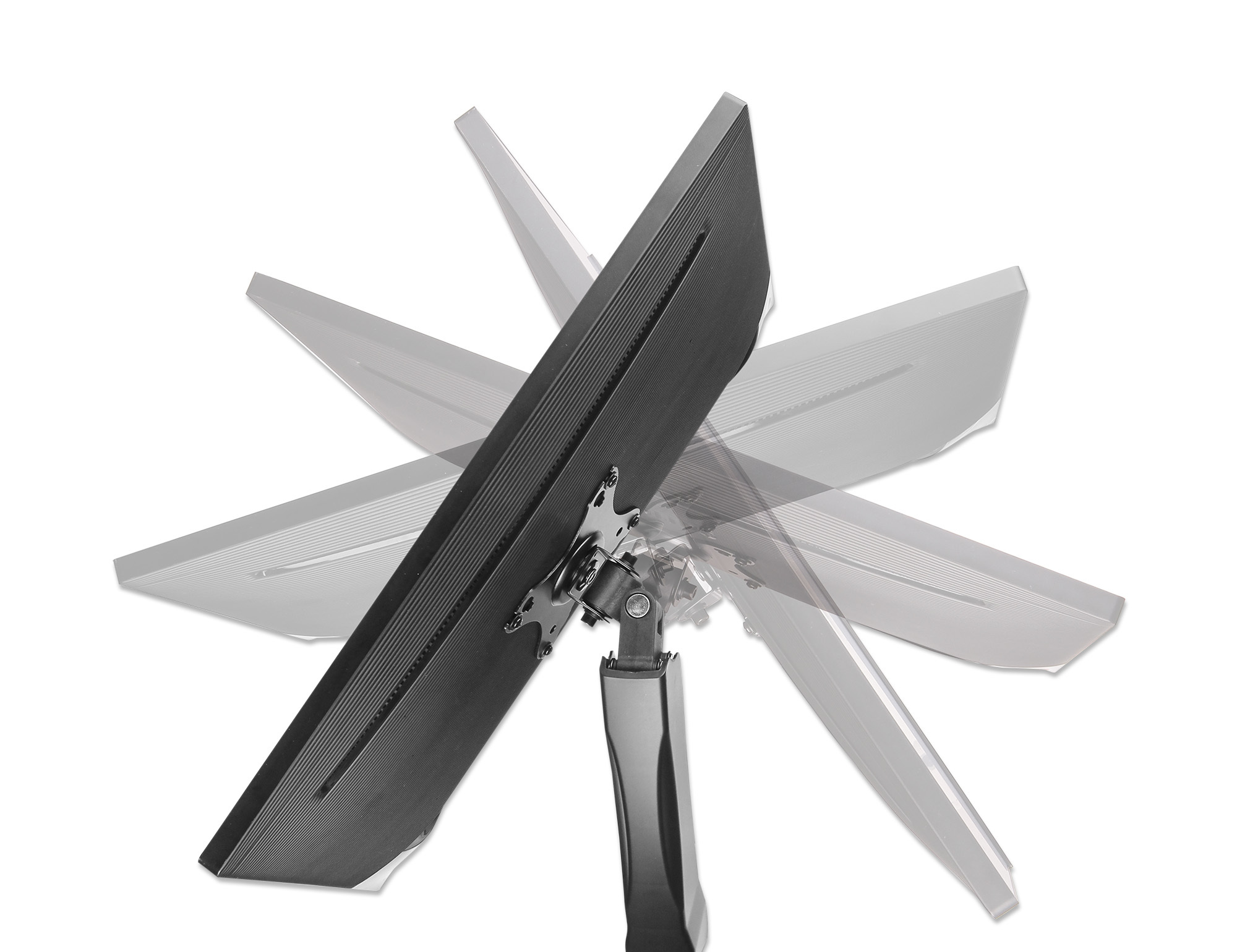 Manhattan 462501 skærmbeslag og -stativer 81,3 cm (32") Skrivebord Sort