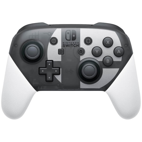 Nintendo Switch Pro Controller Super Smash Bros. Ultimate Edition Sort, Grå, Hvid Bluetooth Gamepad Analog/digital Nintendo Switch