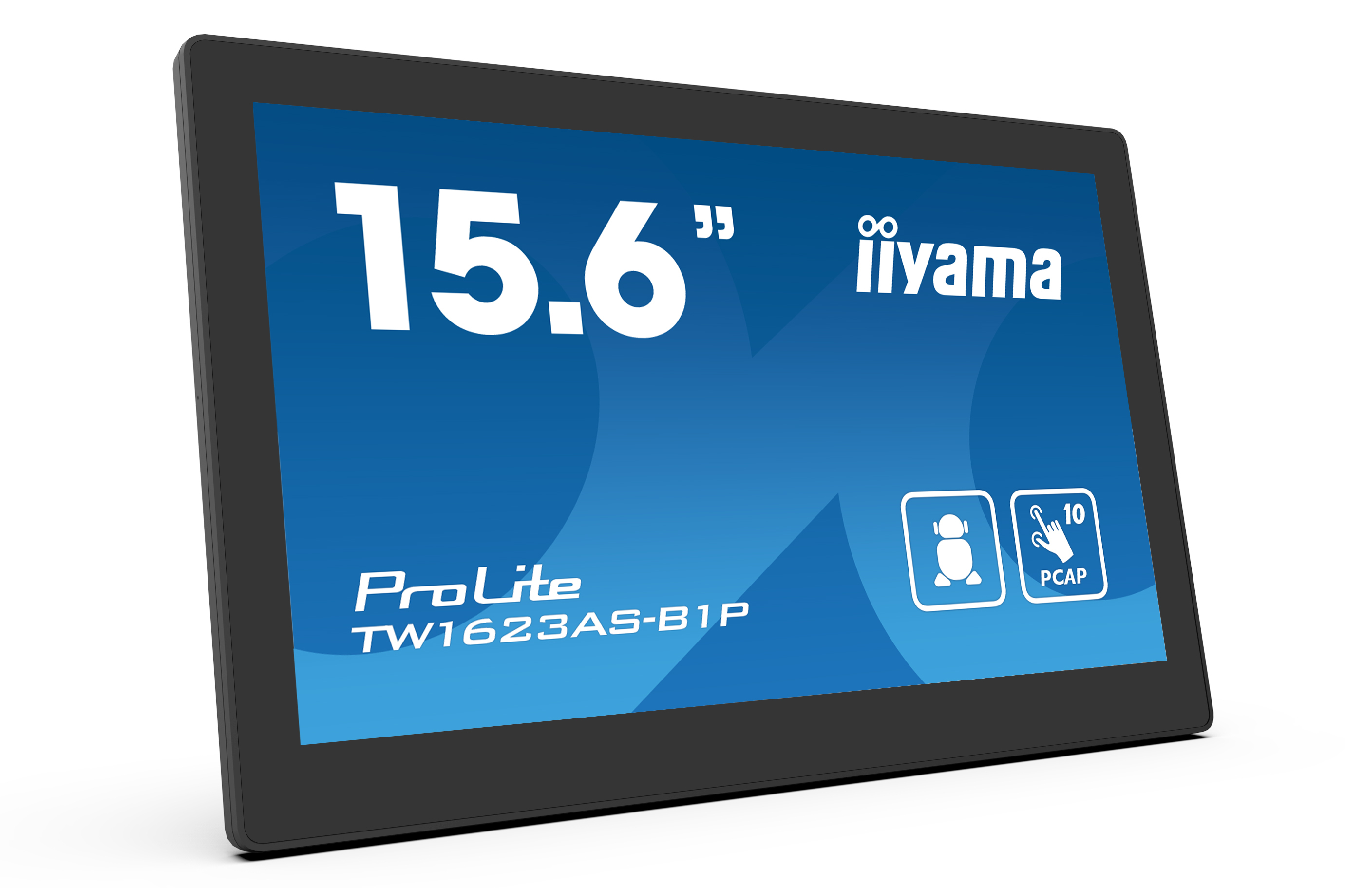iiyama TW1623AS-B1P skilte display Interaktivt fladpanel 39,6 cm (15.6") Wi-Fi 450 cd/m² Double Full HD Sort Berøringsskærm Indbygget processer Android 24/7