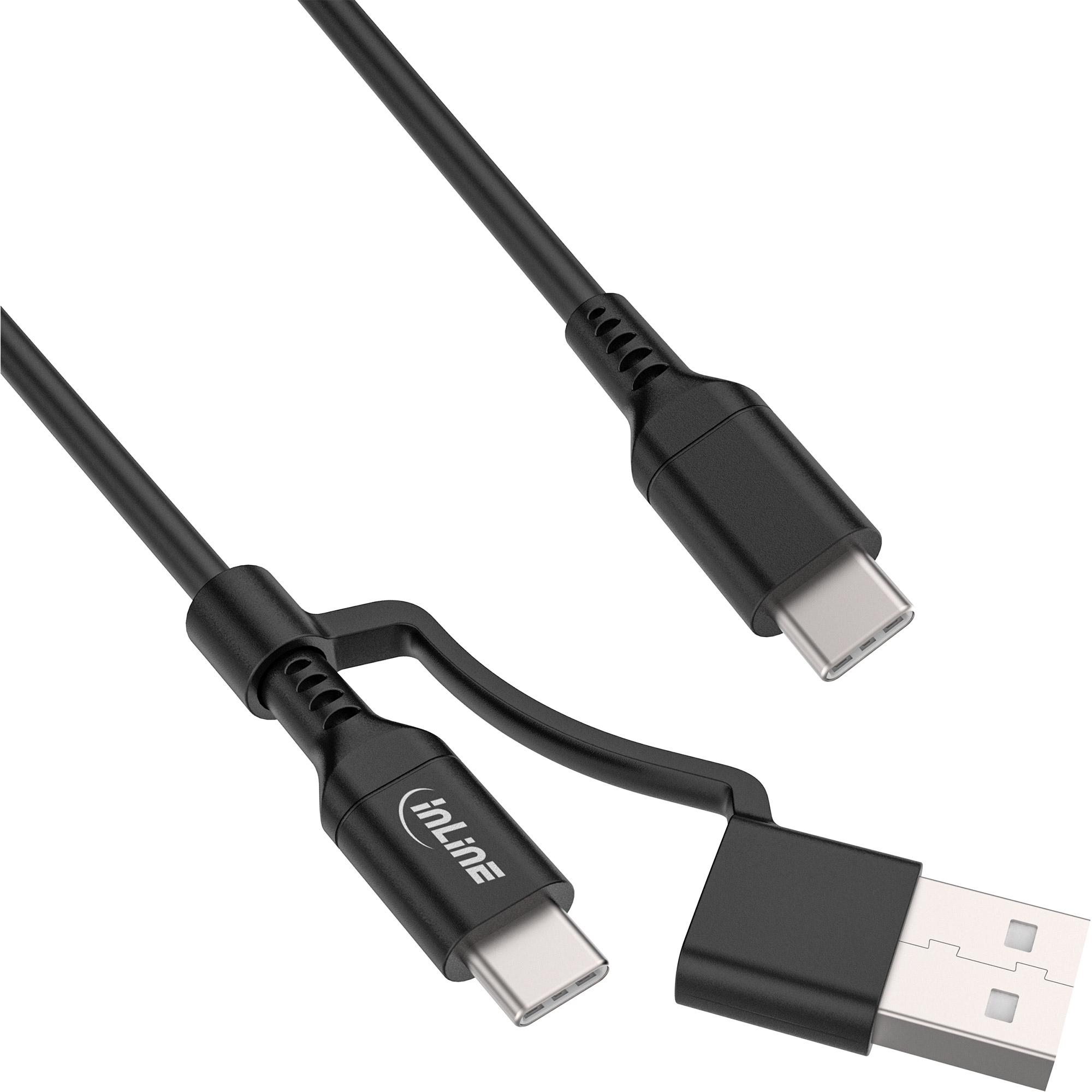 InLine 31412A USB-kabel USB 2.0 1 m USB C Sort