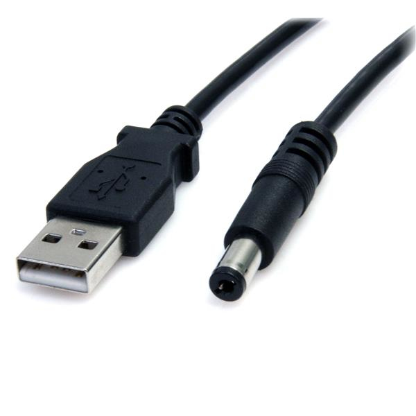 StarTech.com USB2TYPEM el-ledning Sort 0,9 m USB A Barrel type M