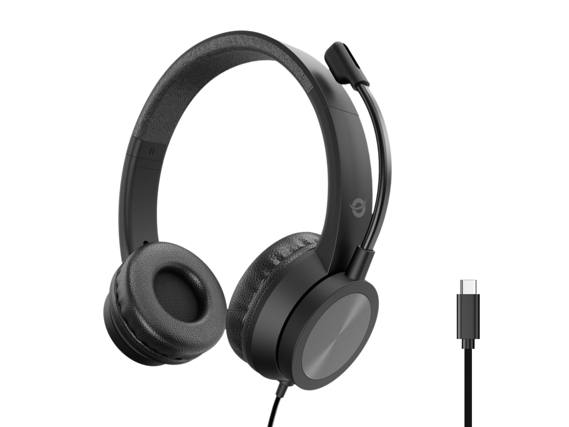 Conceptronic POLONA05BC hovedtelefoner/headset Ledningsført Opkald/musik USB Type-C Sort