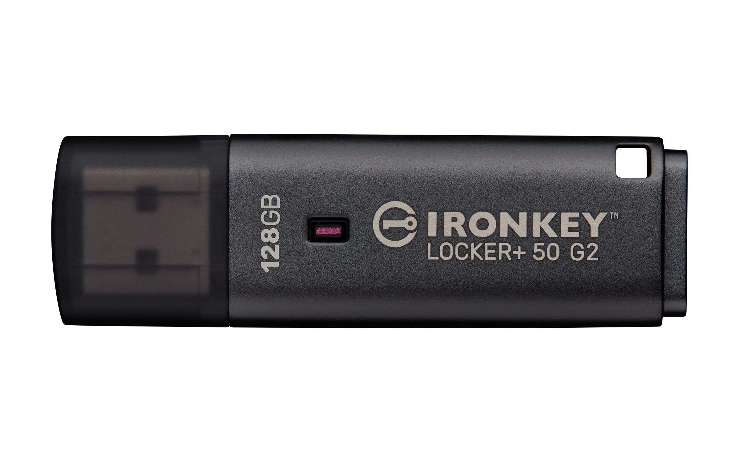 Kingston Technology IronKey Locker+ 50 G2 USB-nøgle 128 GB USB Type-A 3.2 Gen 1 (3.1 Gen 1) Sort