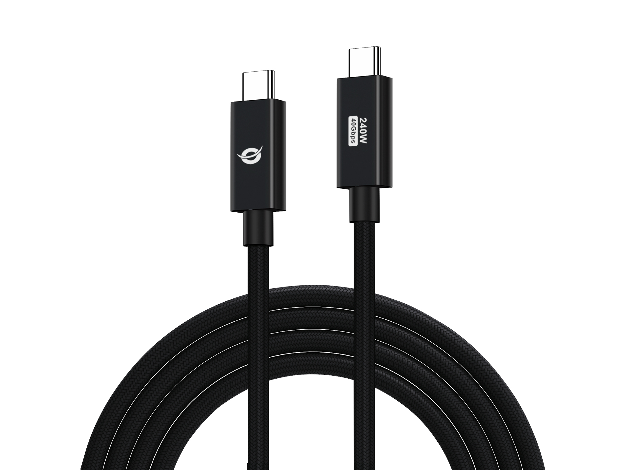 Conceptronic ETTA04B20 USB-kabel USB4 Gen 3x2 2 m USB C Sort