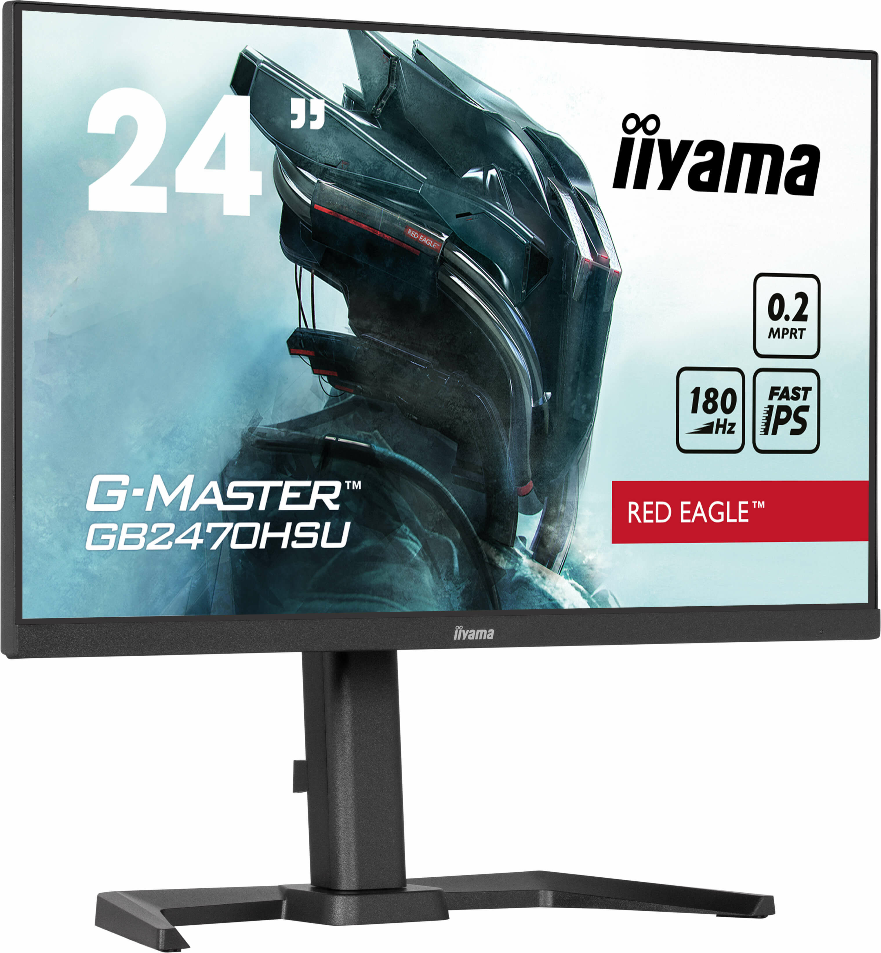 iiyama G-MASTER GB2470HSU-B6 computerskærm 60,5 cm (23.8") 1920 x 1080 pixel Fuld HD LCD Sort