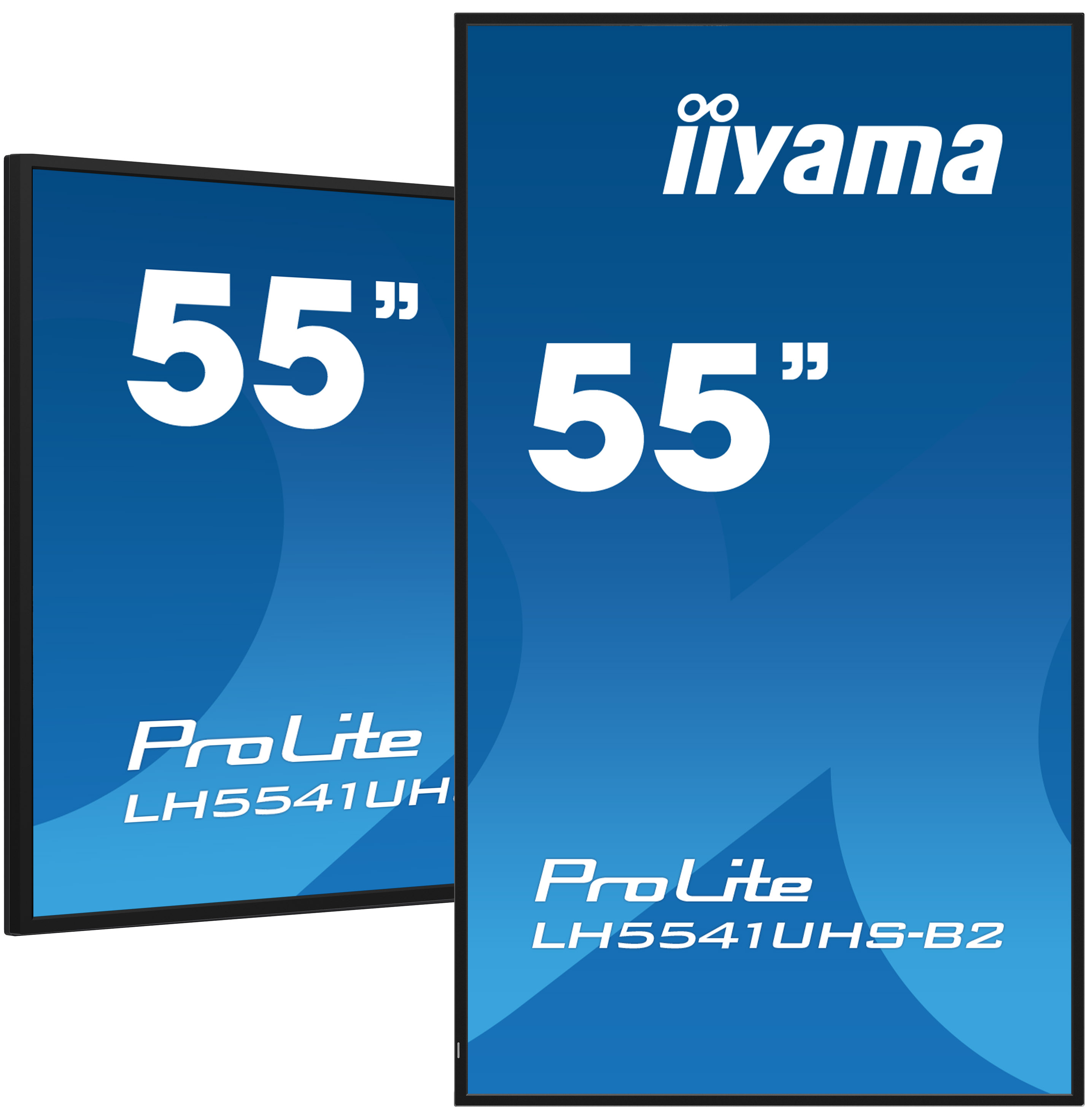 iiyama LH5541UHS-B2 skilte display Kiosk design 138,7 cm (54.6") LCD 500 cd/m² 4K Ultra HD Sort Indbygget processer 24/7