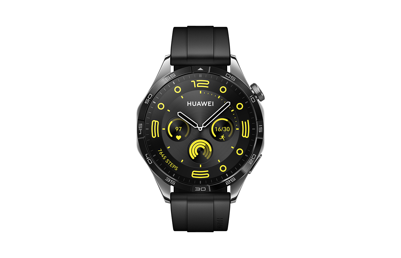 Huawei WATCH GT 4 3,63 cm (1.43") AMOLED 46 mm Digital 466 x 466 pixel Sort Wi-Fi GPS (satellit)