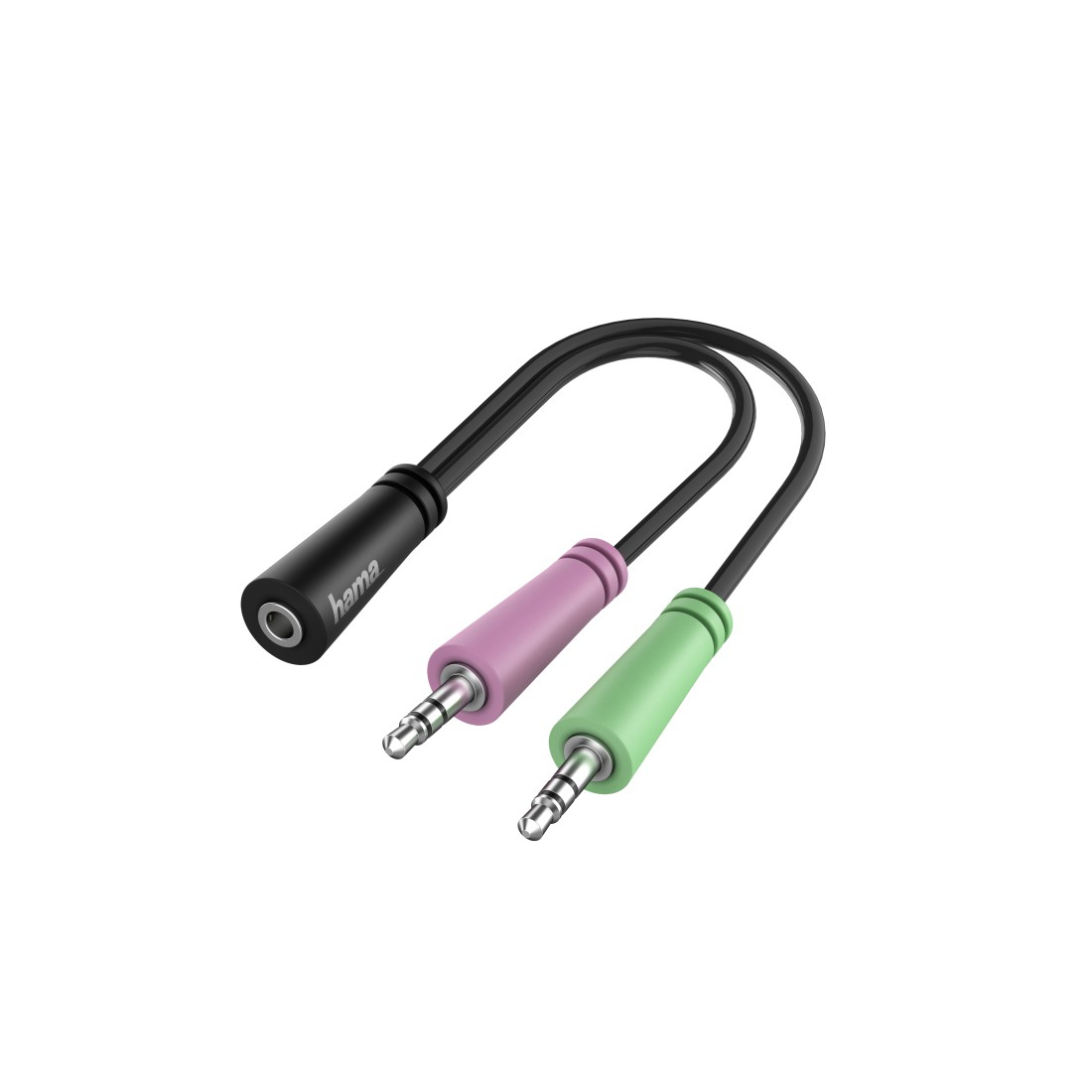 Hama 00200351 lydkabel 0,15 m 3.5mm TRS 2 x 3.5mm Sort
