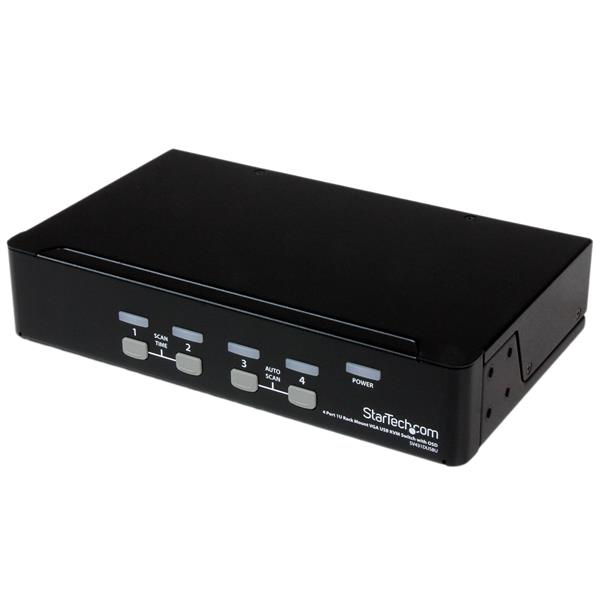 StarTech.com SV431DUSBU KVM Switch Stativ-montering Sort
