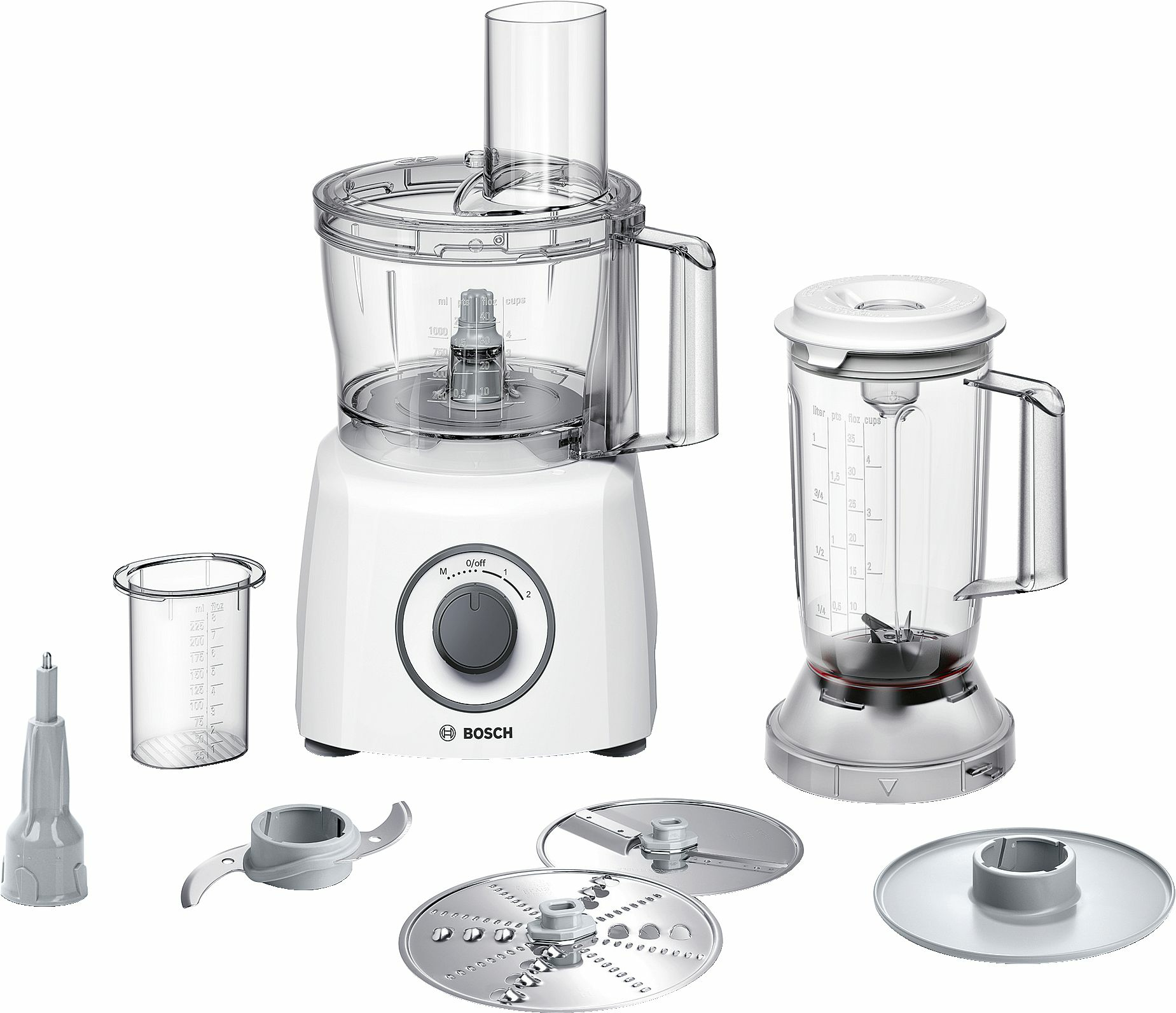 Bosch MCM3200W foodprocessor 800 W 2,3 L Hvid