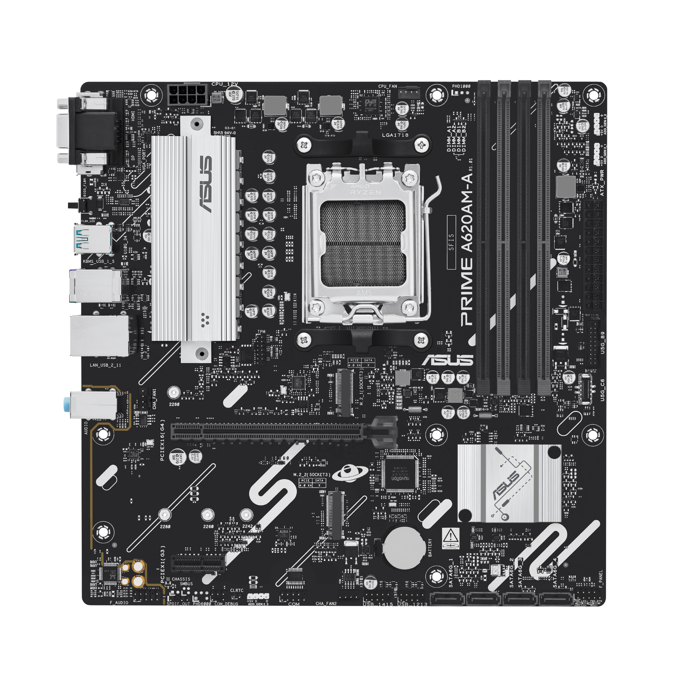 ASUS PRIME A620AM-A-CSM AMD A620A Sokkel AM5 micro ATX