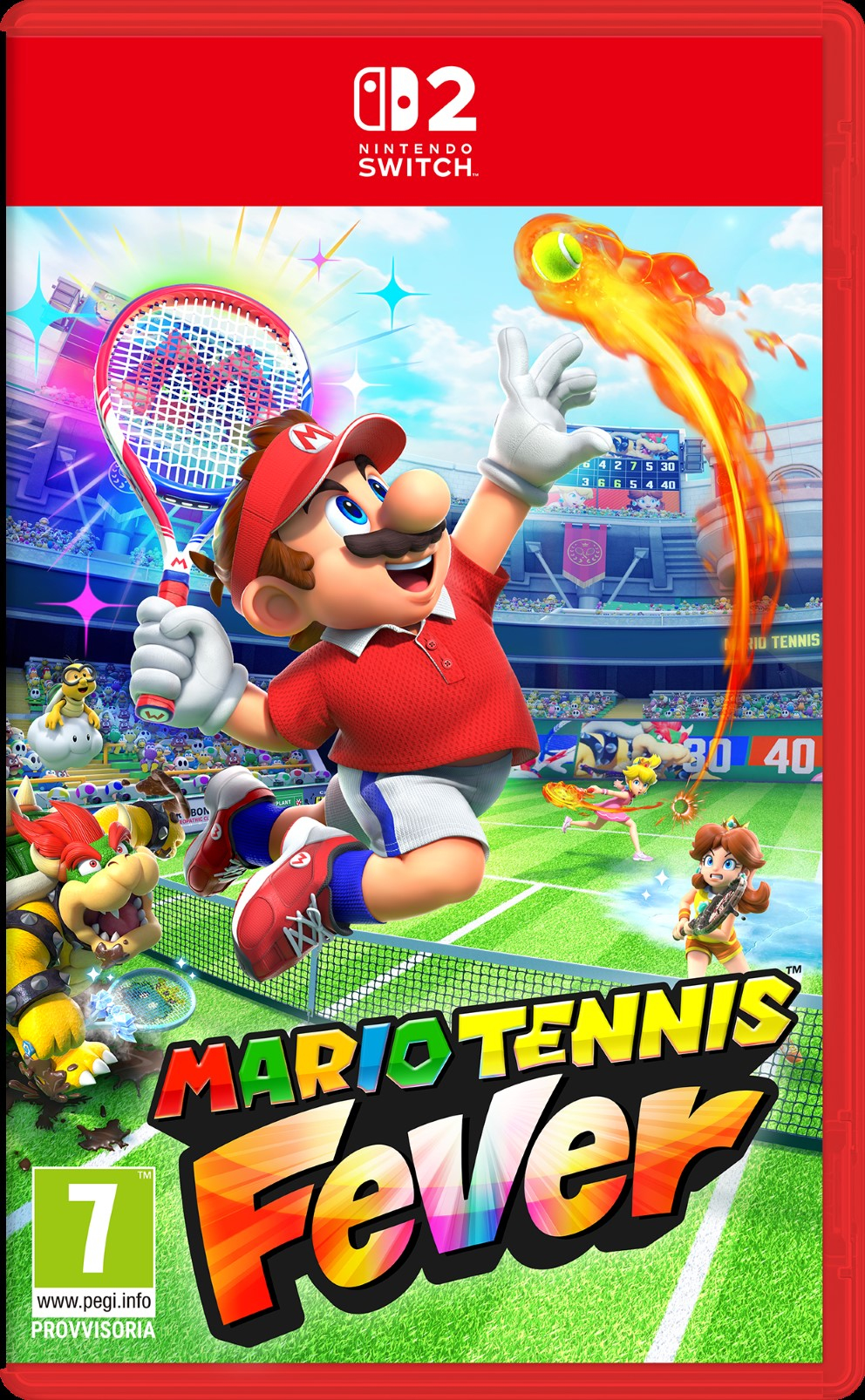 Nintendo Mario Tennis Fever NS2 Standard Forenklet kinesisk, Traditionelt kinesisk, Tysk, Hollandsk, Engelsk, Spansk, Fransk, Italiensk, Japansk, Koreansk, Portugisisk Nintendo Switch 2