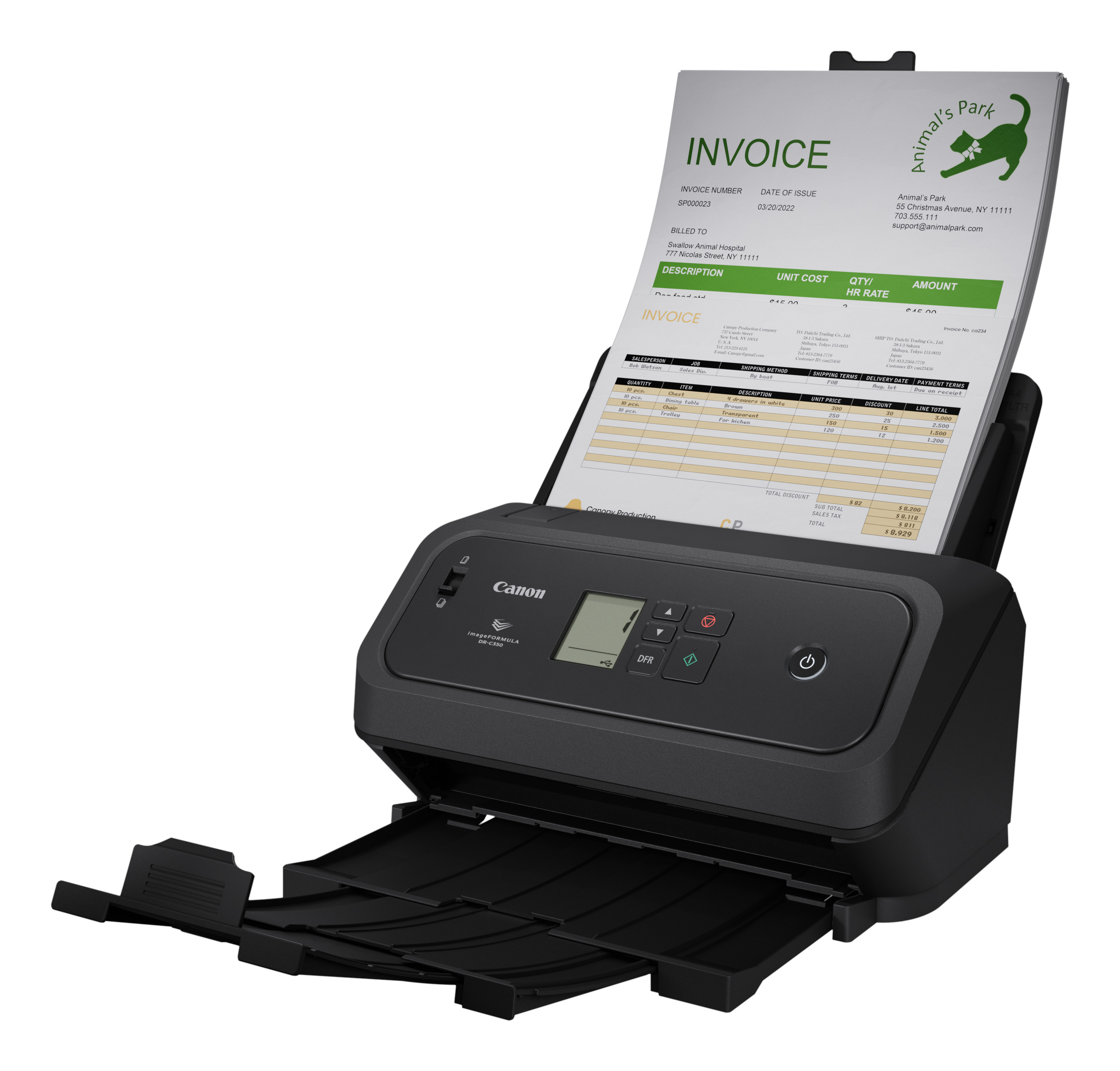 Canon DR-C340 ADF-scanner 600 x 600 dpi A4 Sort