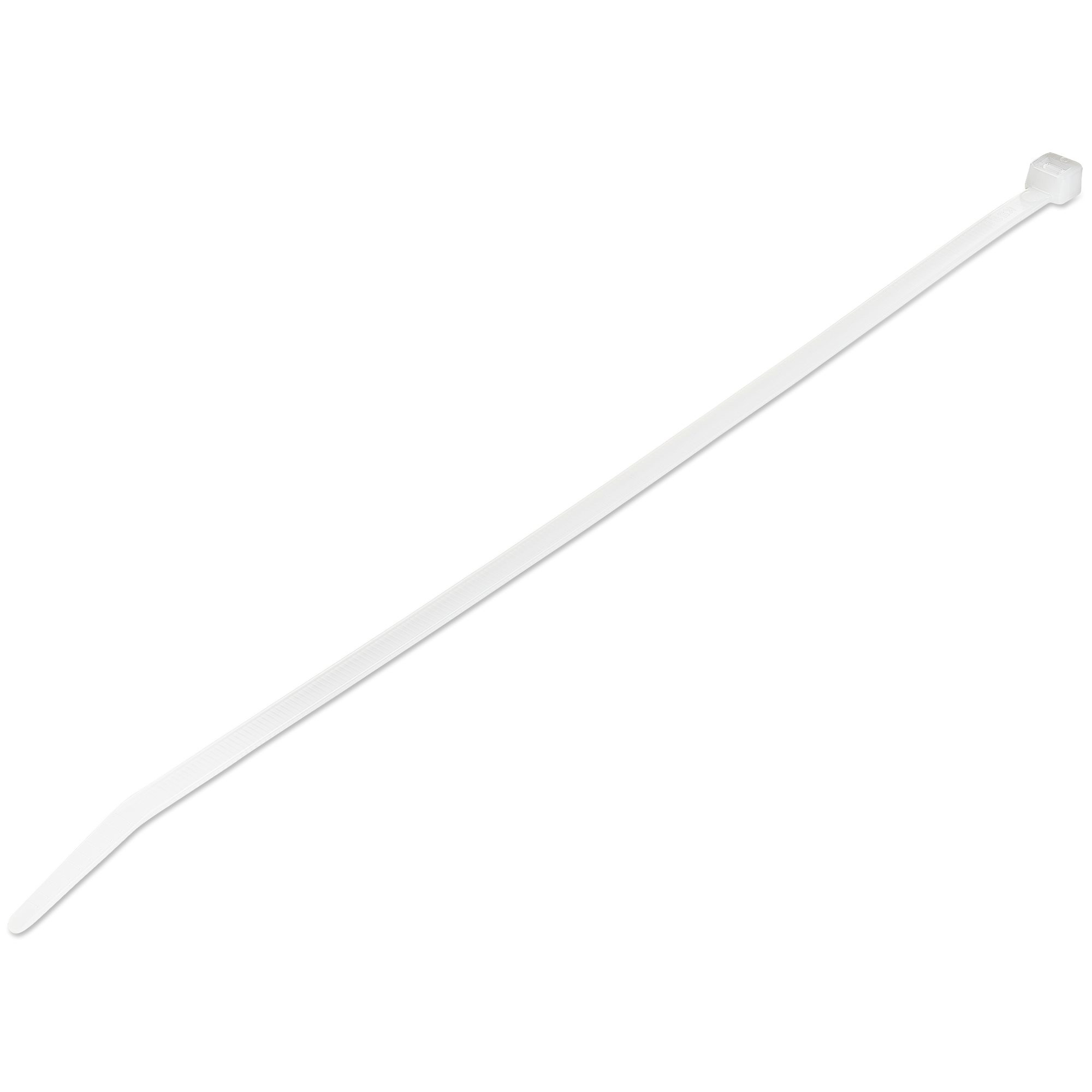 StarTech.com CBMZT10N kabelsamler Udløselig kabelbinder Nylon, Plast Hvid 100 stk