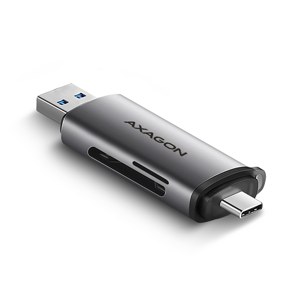 Axagon CRE-SAC kortlæser USB 3.0 Type-A/Type-C Grå