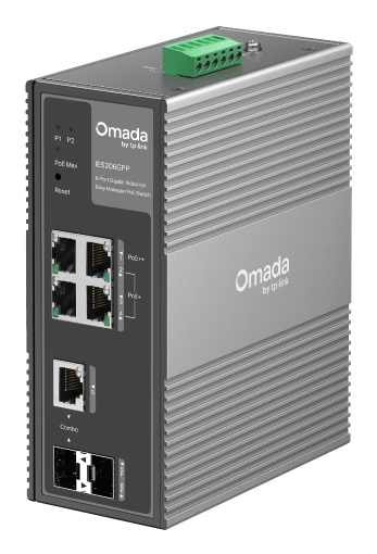 TP-Link IES206GPP netværksswitch Administreret Gigabit Ethernet (10/100/1000) Strøm over Ethernet (PoE) Sort