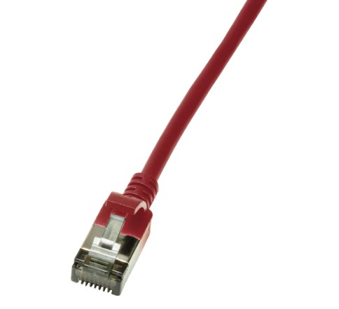 LogiLink Slim U/FTP netværkskabel Rød 0,3 m Cat6a U/FTP (STP)