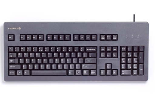 CHERRY G80-3000 tastatur USB + PS/2 Sort