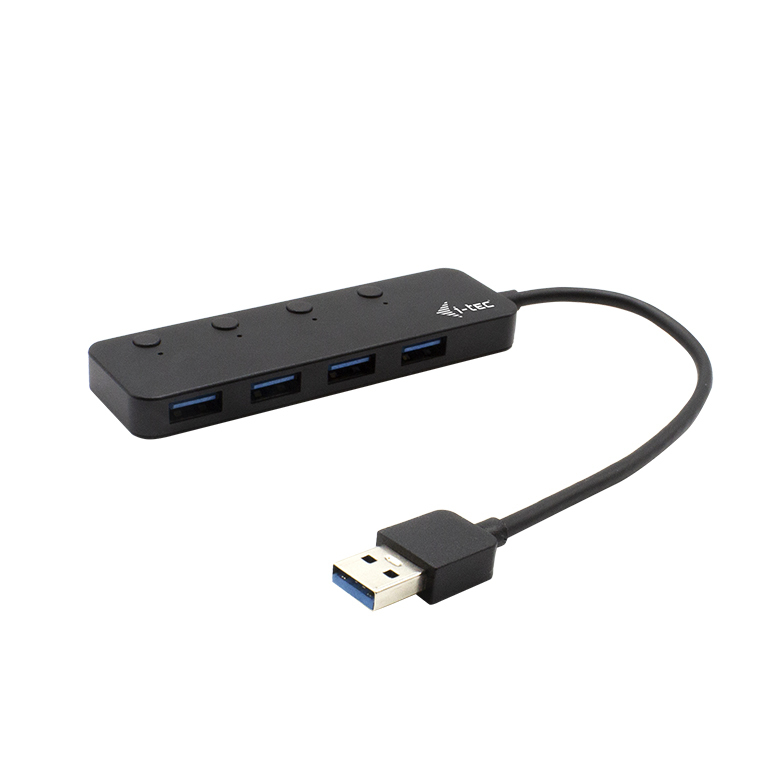 i-tec U3CHARGEHUB4 interface hub USB 3.2 Gen 1 (3.1 Gen 1) Type-A 5 Mbit/s Sort