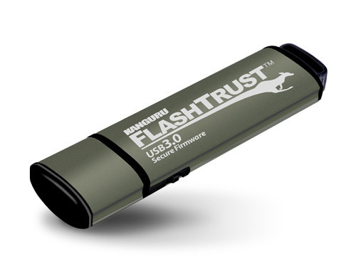 iStorage Kanguru FlashTrust USB 3.0 128GB USB-nøgle USB Type-A 3.2 Gen 1 (3.1 Gen 1) Grå