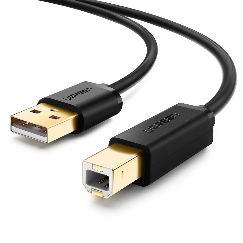 Ugreen 10350 USB-kabel USB 2.0 1,5 m USB A USB B Sort