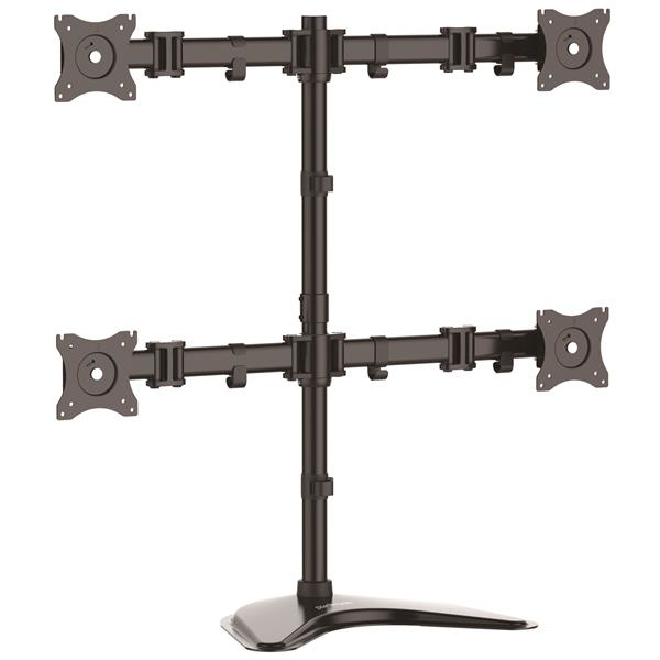 StarTech.com ARMBARQUAD skærmbeslag og -stativer 68,6 cm (27") Skrivebord Sort