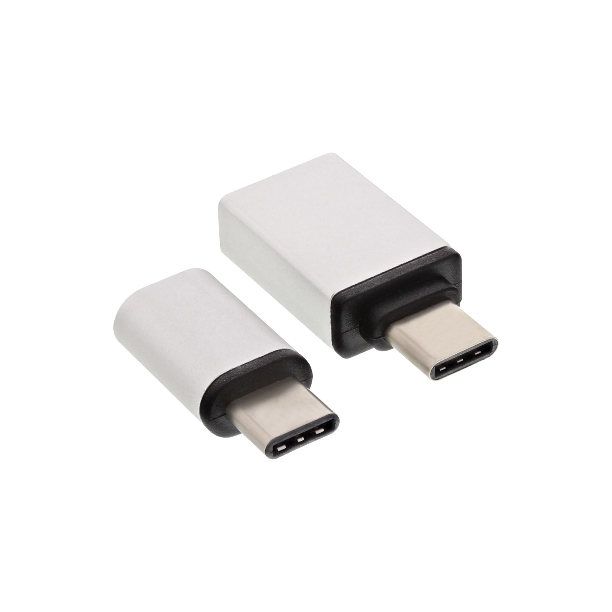 InLine 35809 kabel kønsskifter USB 3.1 C Micro-USB + USB3.0 A Aluminium