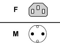 Fujitsu Cable powercord (D,..), 1.8m, grey Grå 1,8 m