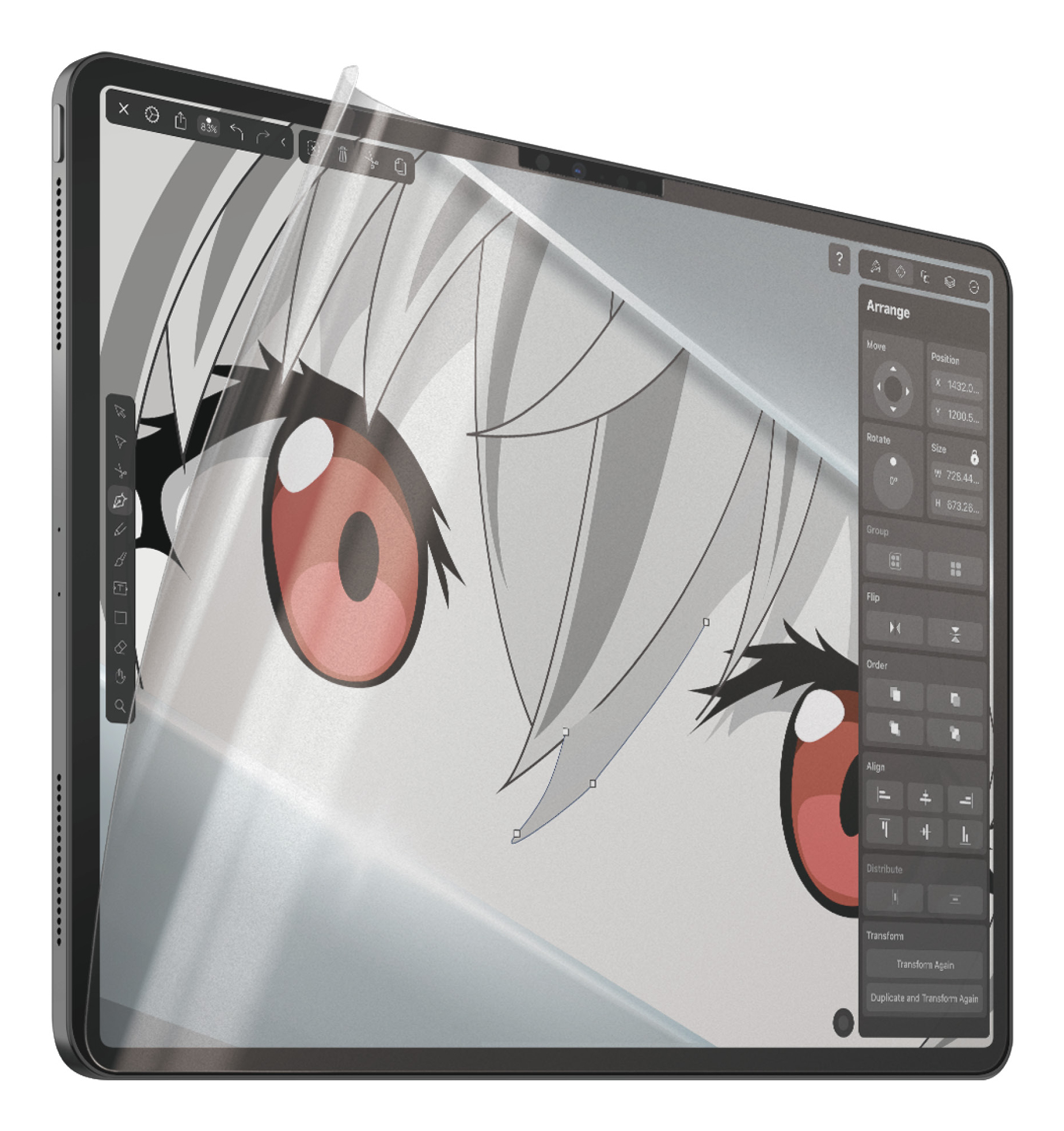 PanzerGlass ® GraphicPaper® Skærmbeskyttelse iPad Air 13'' (2024-2025) | iPad Pro 13'' (2024) | Ultra-Wide Fit