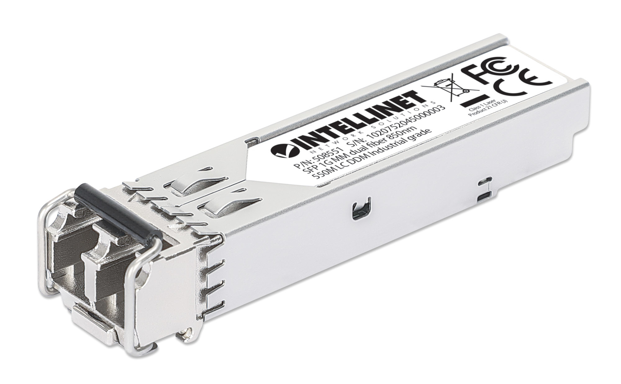 Intellinet 508551 modul til netværksmodtager Fiberoptisk 1000 Mbit/s SFP 850 nm