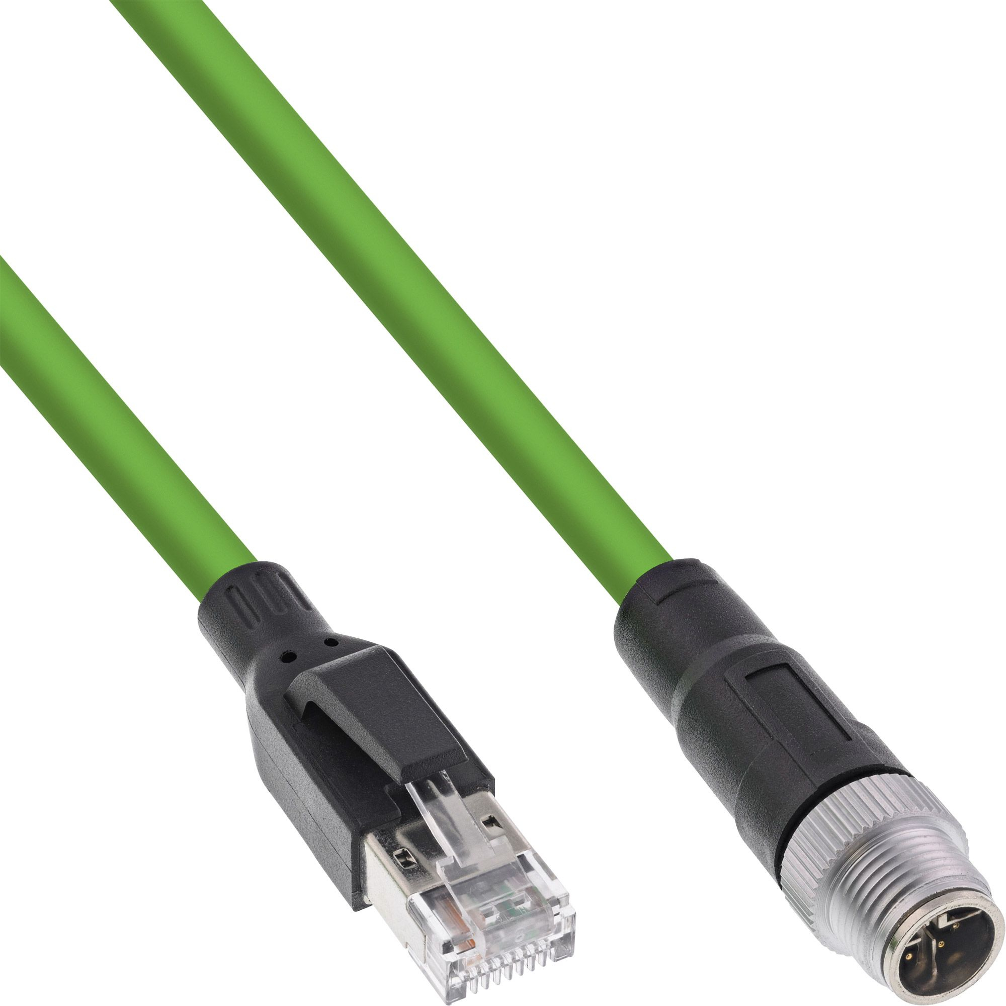 InLine 40607 sensor- & aktuatorkabel 7,5 m M12 RJ-45 Grøn