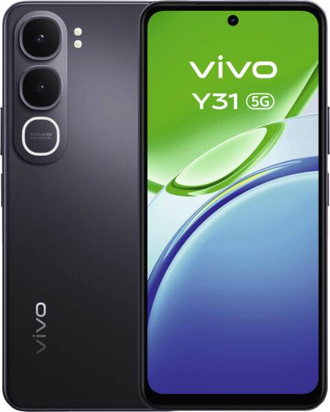 VIVO Y31e 17,1 cm (6.72") Dual SIM Android 15 5G USB Type-C 6 GB 256 GB 5200 mAh Sort
