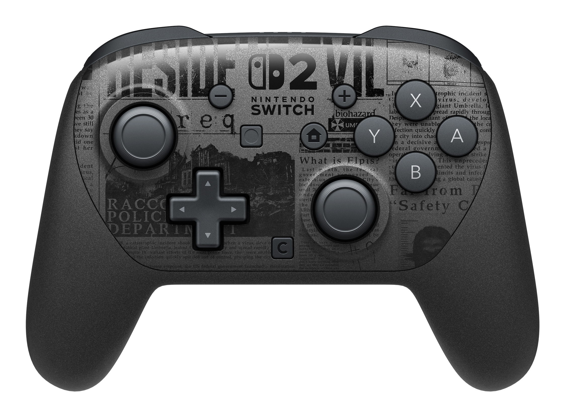 Nintendo Switch 2 Pro Controller - Resident Evil Requiem Edition Sort Bluetooth/USB Gamepad Analog/digital Nintendo Switch 2