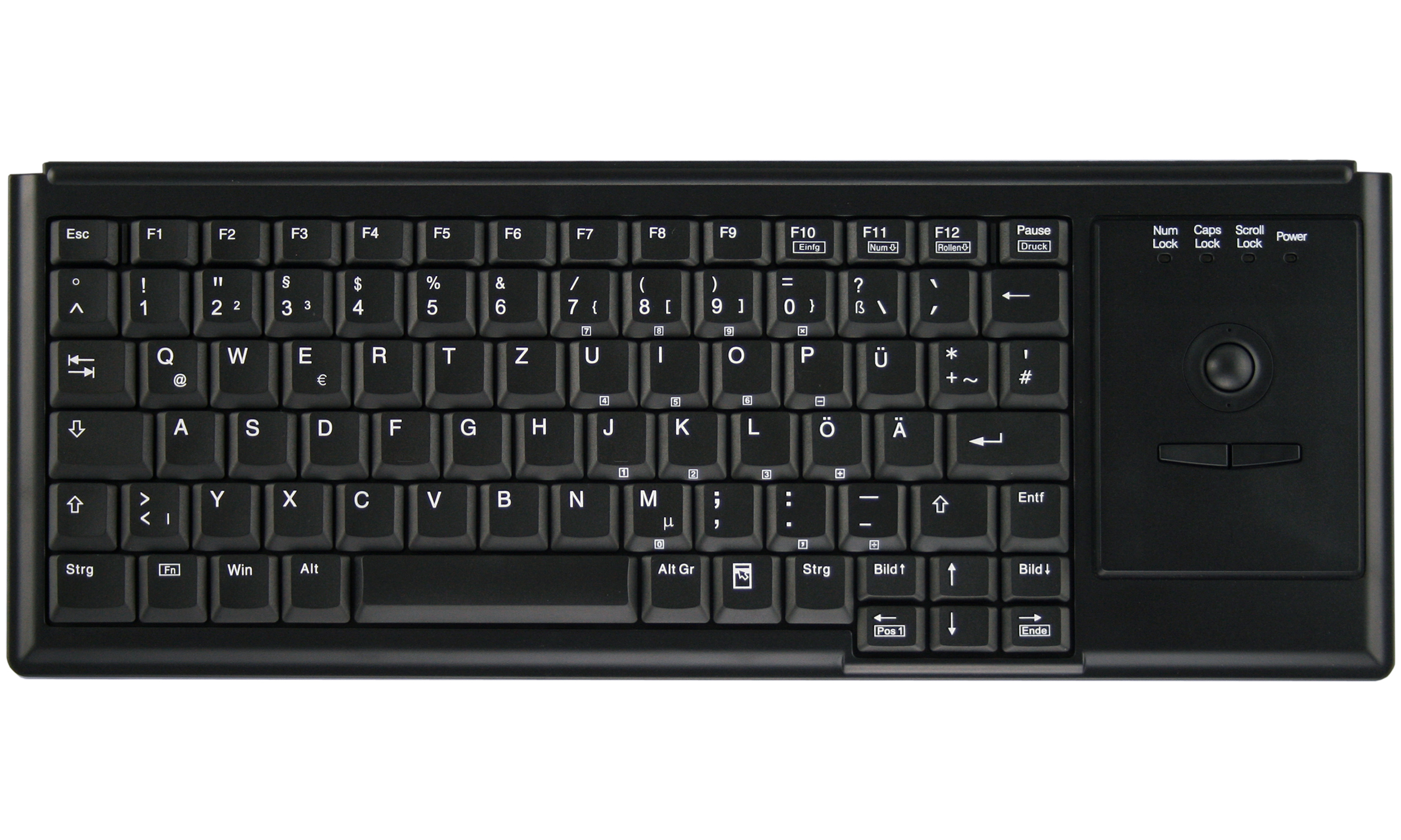 Contour Design Active Key AK-4400-TU tastatur USB QWERTZ Tysk Sort