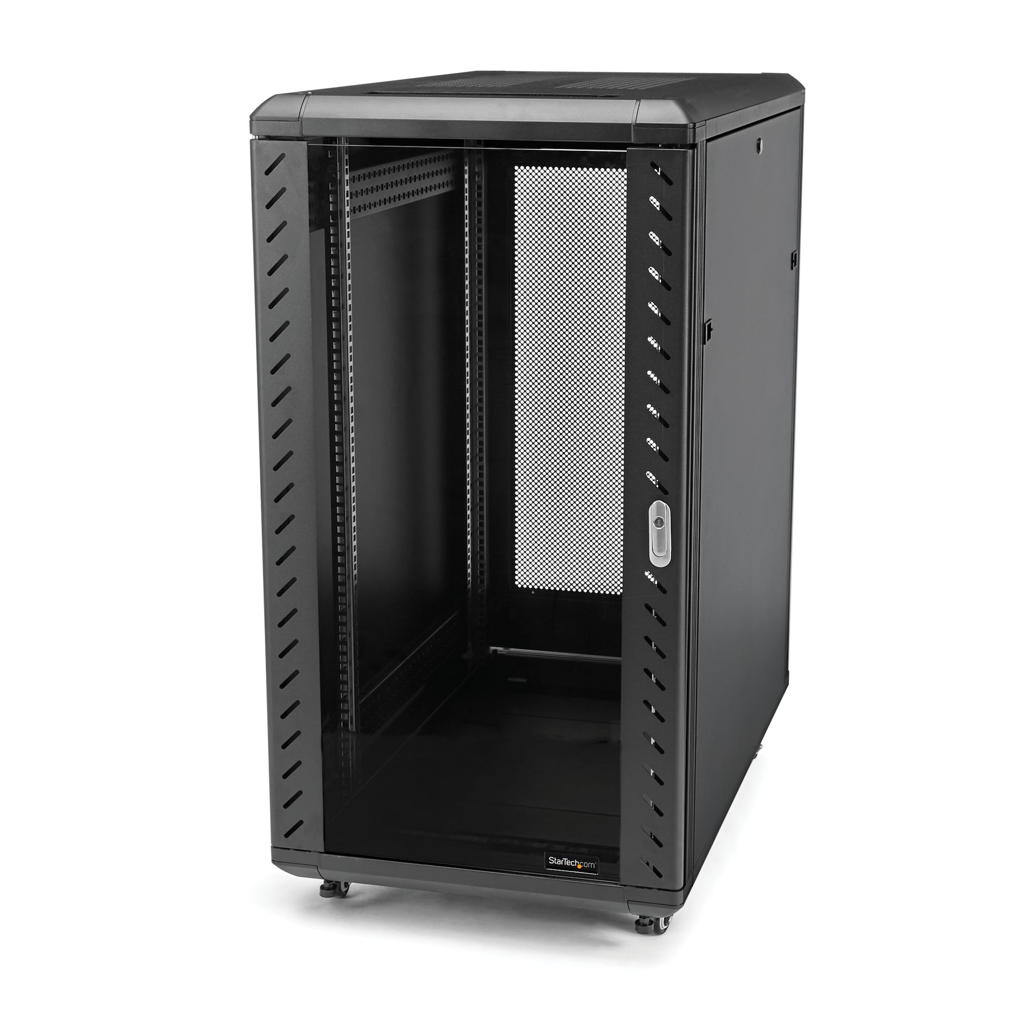 StarTech.com RK1836BKF stativ 18U Fritstående reol Sort