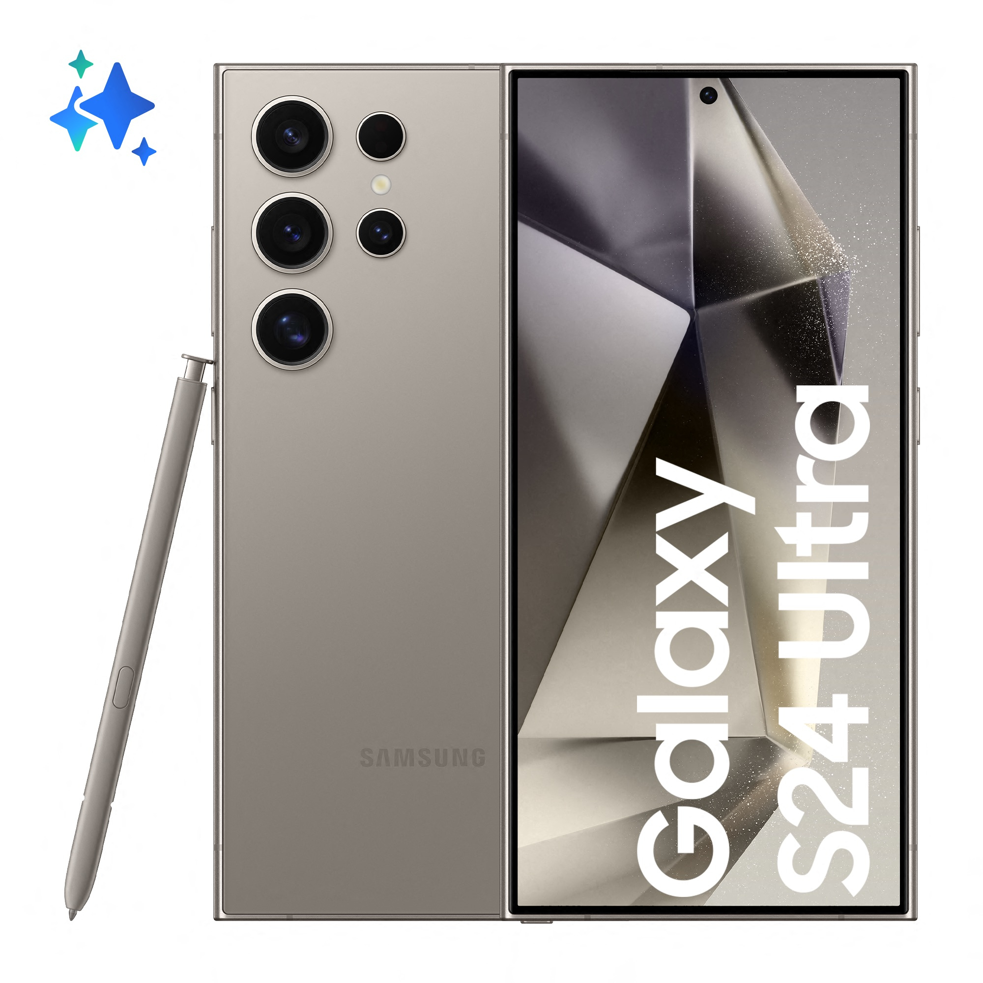 Samsung Galaxy S24 Ultra 17,3 cm (6.8") Dual SIM 5G USB Type-C 12 GB 256 GB 5000 mAh Grå, Titanium