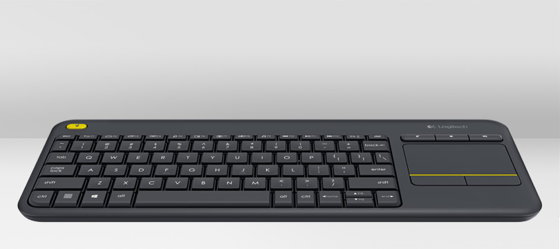 Logitech K400 Plus Tv tastatur RF trådløst QWERTZ Tjekkisk Sort