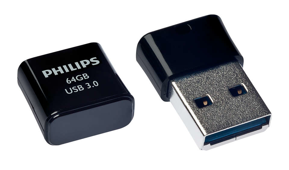 Philips Pico Edition 3.0 USB-nøgle 64 GB USB Type-A 3.2 Gen 1 (3.1 Gen 1) Sort
