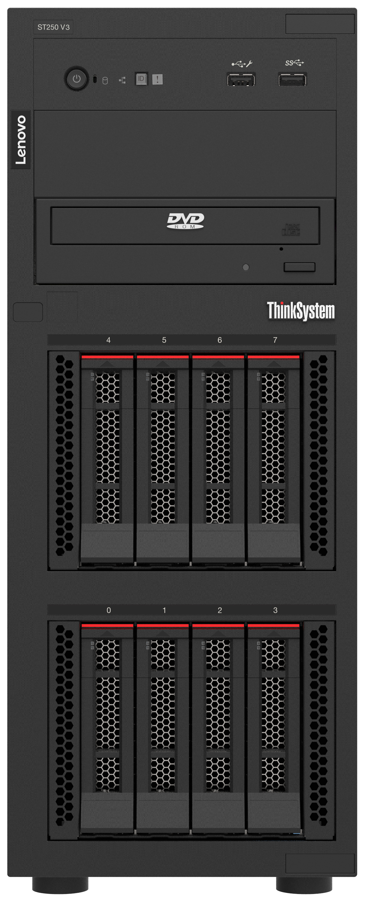 Lenovo ThinkSystem ST250 V3 server 1,92 TB Tower Intel® Xeon® 6353P 2,7 GHz 32 GB DDR5-SDRAM 800 W