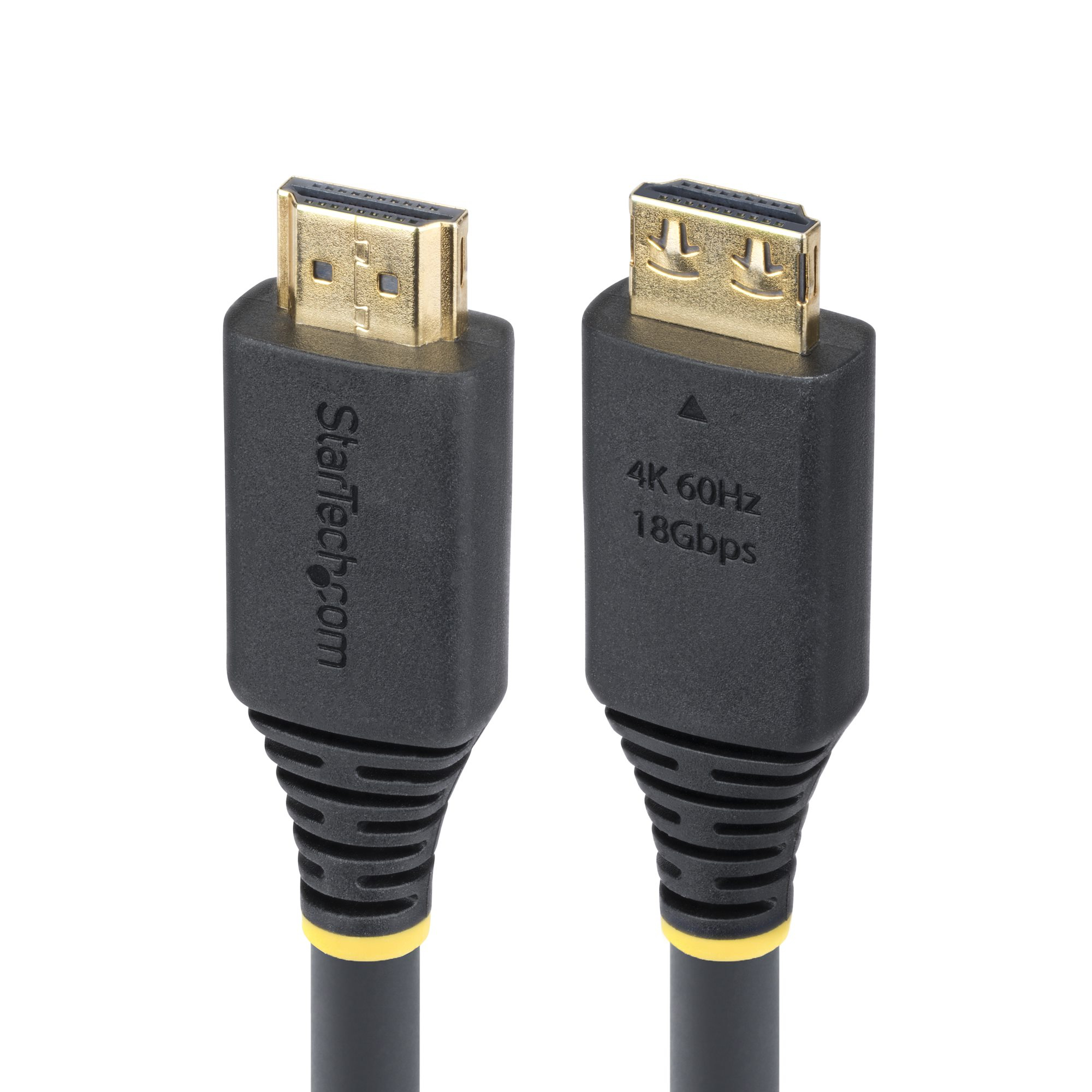 StarTech.com HDMI2-CABLE-GRIP-20F HDMI-kabel 6,1 m HDMI Type A (Standard) Sort