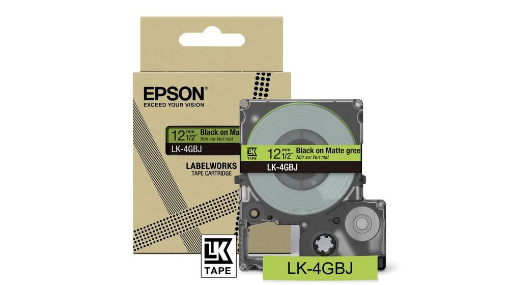 Epson LK-4GBJ Sort, Grøn