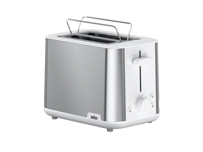 Braun HT 1510 8 2 skive(r) 900 W Rustfrit stål, Hvid