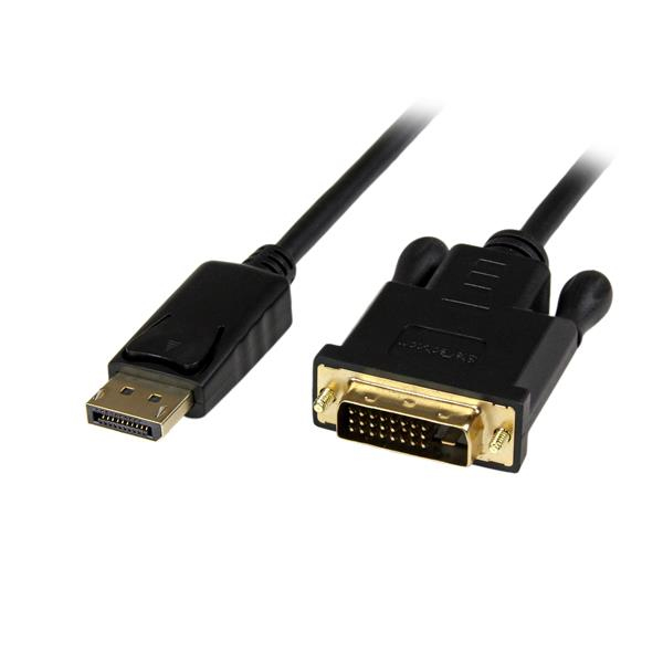 StarTech.com DP2DVIMM3BS videokabel adapter 0,9 m DisplayPort DVI-D Sort