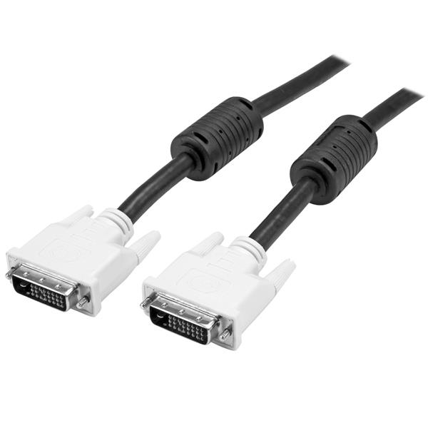 StarTech.com DVIDDMM10M DVI kabel 10 m DVI-D Sort, Hvid