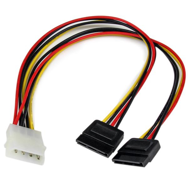 StarTech.com PYO2LP4SATA intern strømkabel 0,304 m