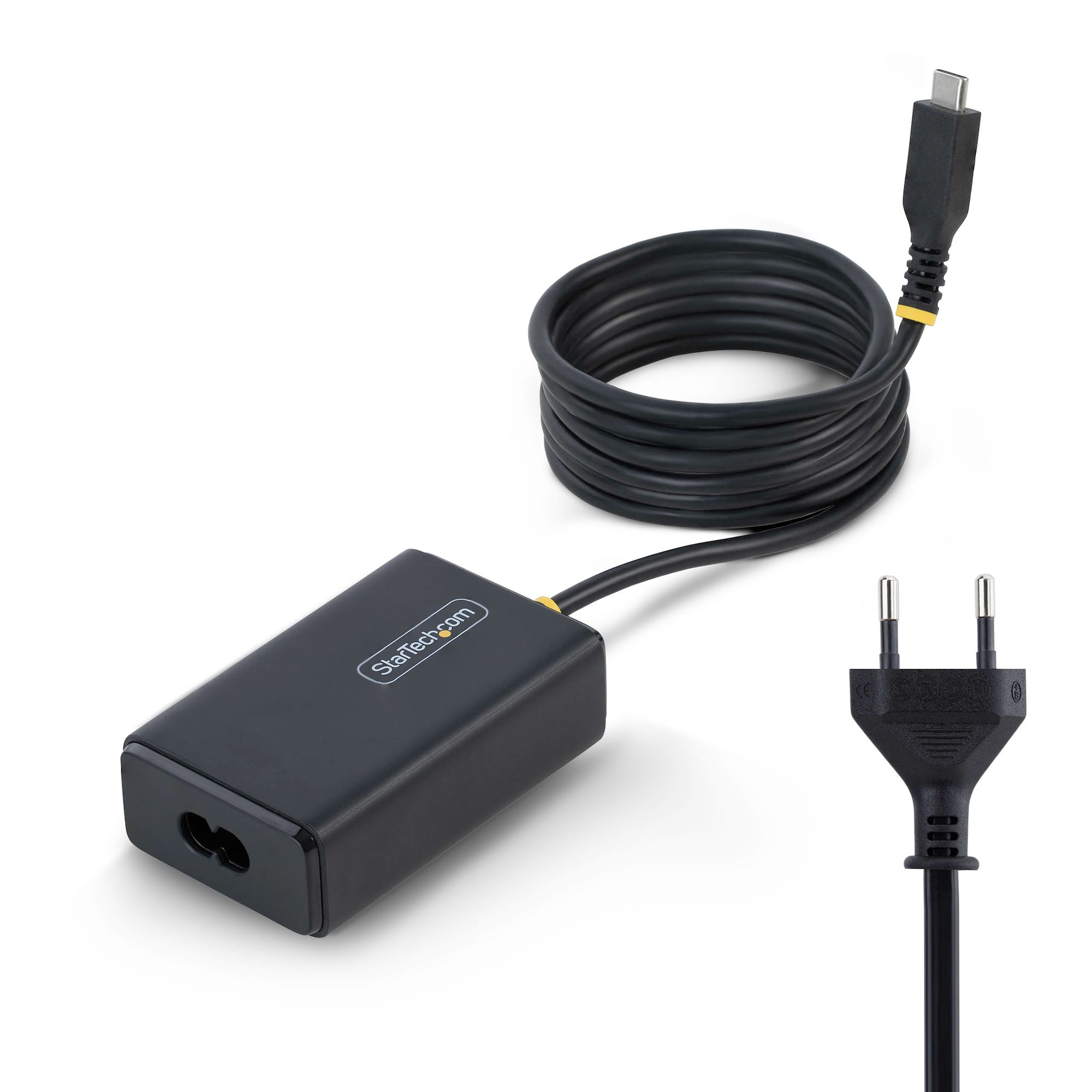 StarTech.com 165LE-USB-C-CHARGER strømadapter og vekselret Indendørs 65 W Sort