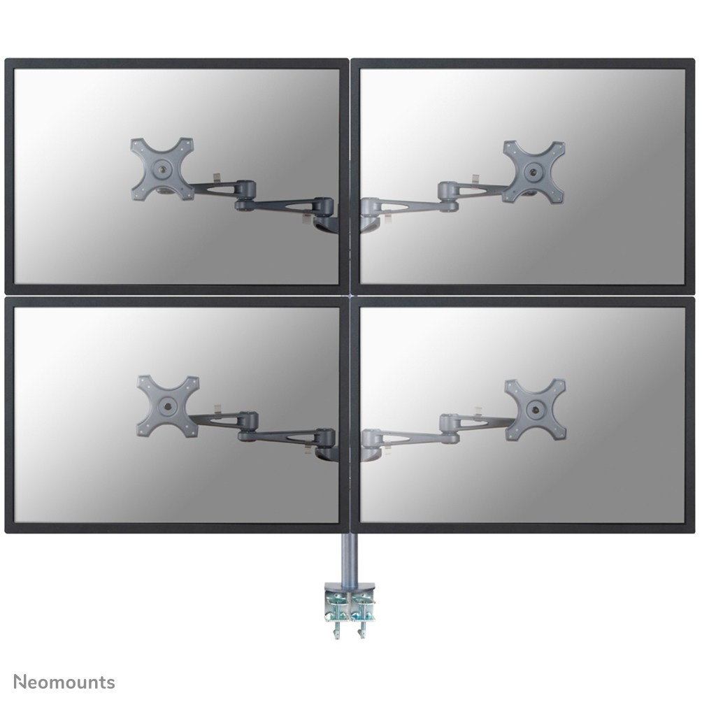 Neomounts FPMA-D935D4 skærmbeslag og -stativer 68,6 cm (27") Skrivebord Sølv