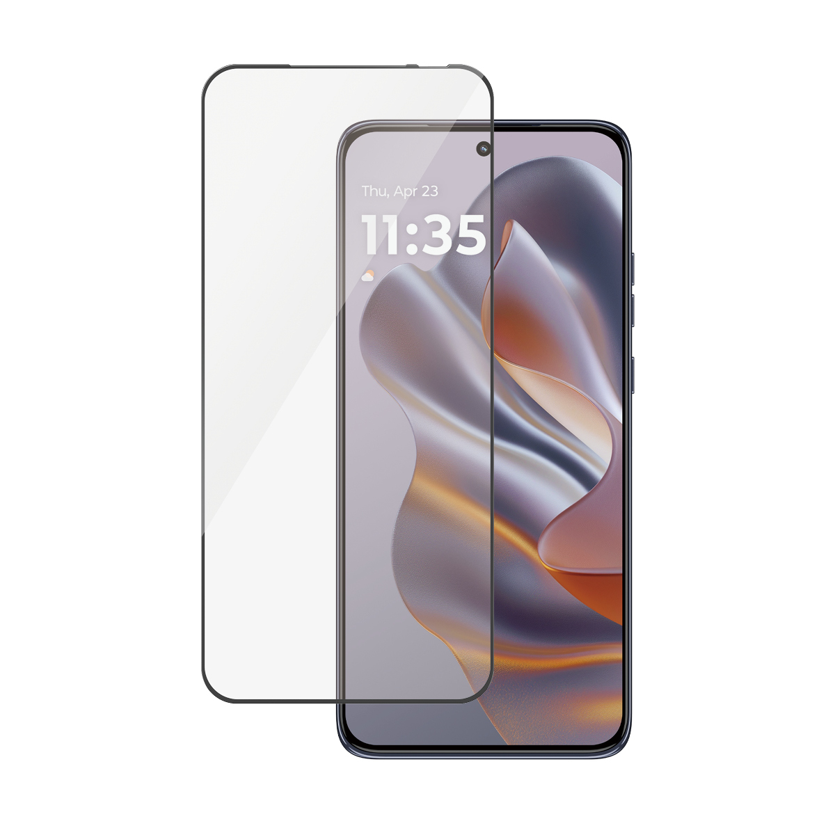 PanzerGlass ® Skærmbeskyttelse m. Sort Ramme Motorola Edge 50 Neo | Ultra-Wide Fit