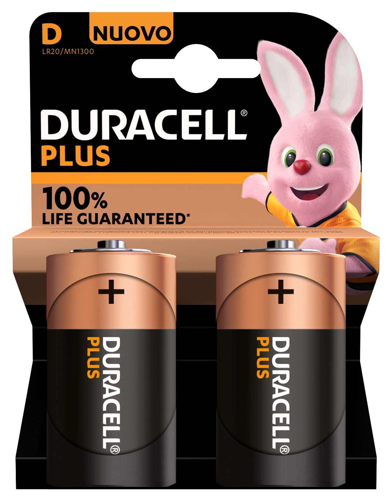 Duracell Plus 100 D Engangsbatteri Alkaline
