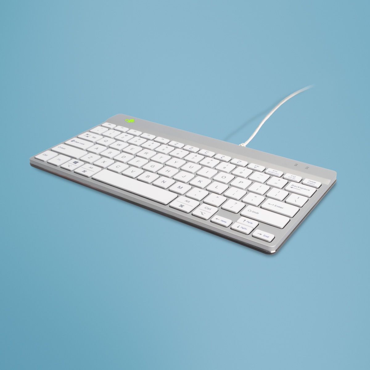 R-Go Tools RGOCOUSWDWH tastatur Kontor USB QWERTY Engelsk Hvid